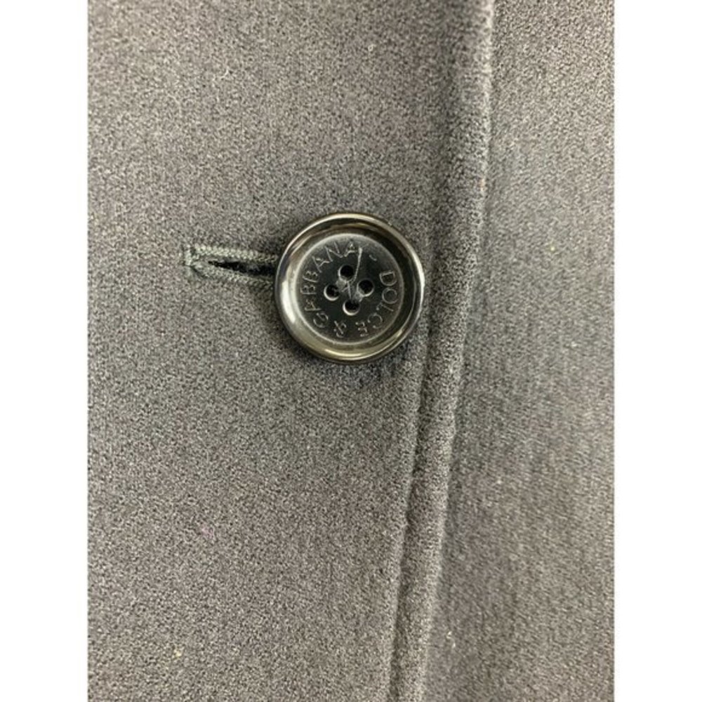 Dolce & Gabbana Basic 46 Virgin Wool Single Breasted Trench Coat Made In Italy - Picture 10 of 11